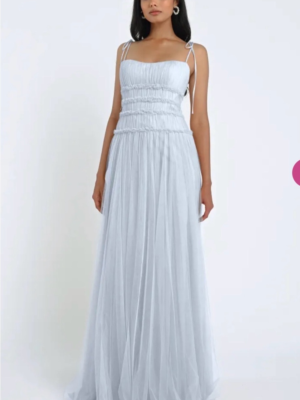 Jenny Yoo Pale Berkley Tulle Bridesmaid Dress - Whisper Blue